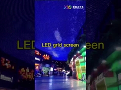 P31.25 الشاشة الشبكية الشفافة LED مقاومة للماء للوحة قاعة المعارض