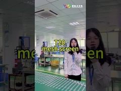 T20-2LEDs Mesh LED Pixel Screen CE RoHS FCC للخارج شفافة سطوع عالي