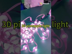 19.6lm مصباح تدفق ضوئي RGB 3D أضواء عيد الميلاد DC12V لإضاءة المباني