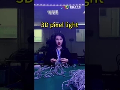 مصباح الكريستال LED بيكسل RGB ثلاثي الأبعاد كامل الألوان التفاعلي للديكور