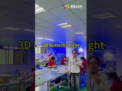 الفراشة المرنة 3D بيكسل إضاءة LED كامل اللون لزهور المهرجانات